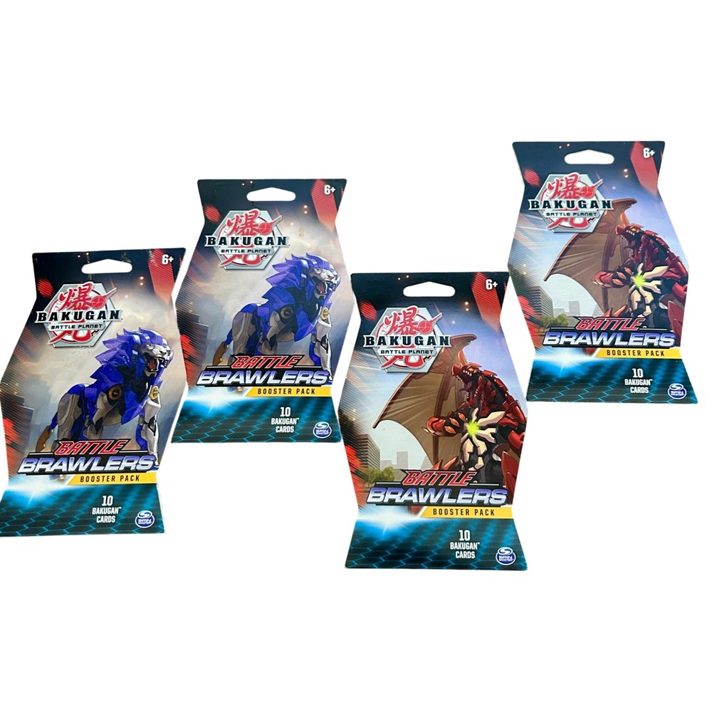 Spin Master Bakugan Battle Planet Booster Pack Lot 4 New 40 cards total